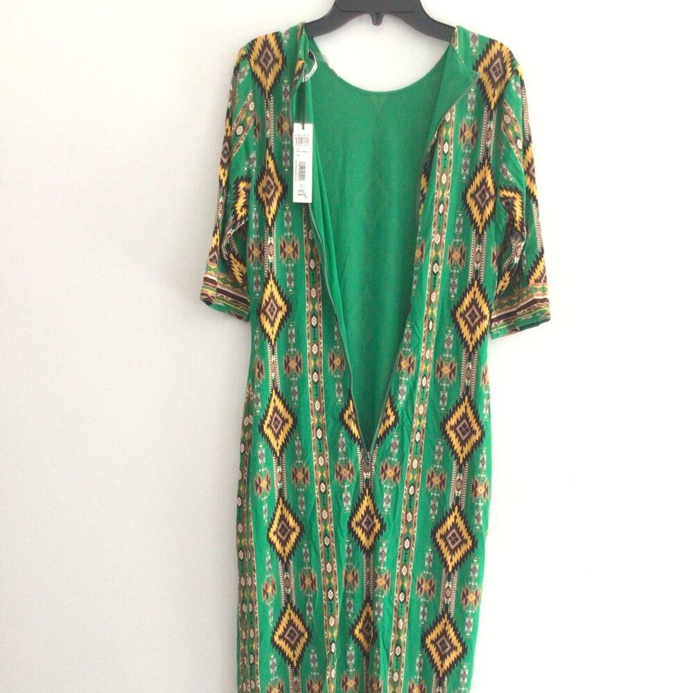 NWT ALICE + OLIVIA Delora Mystic Ikat Sheath Dress Size 8 - Picture 3 of 6